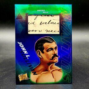 2021 Pieces of the Past John L Sulivan Handwritten Document Relic American Boxer